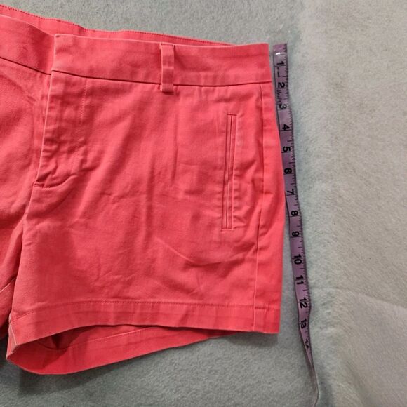 A.N.A Twill Neon Hot Pink Shorts Sz 12 Chinos Slit Pockets - Picture 4 of 6